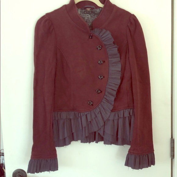 Free People Ruffle Peplum Jacket - Picture 2 of 5